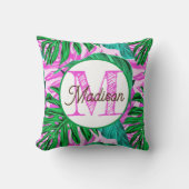 モノグラムのパーソナライズされた熱枕 クッション (正面)