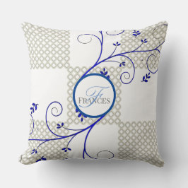 モノグラムのパーソナライズされた装飾用クッション クッション