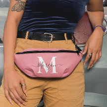 モノグラムのパーソナライズイニシャル名ピンク