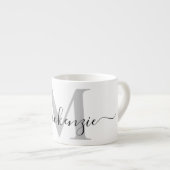 モノグラムのパーソナライズイニシャル名 エスプレッソカップ (正面右)