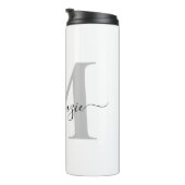 モノグラムのパーソナライズイニシャル名 タンブラー (回転右)