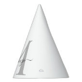 モノグラムのパーソナライズイニシャル名 パーティーハット (右)