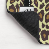 モノグラムのヒョウのマウスパッド マウスパッド (コーナー)