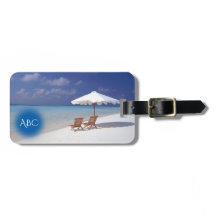 モノグラムのビーチ場面