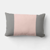 モノグラムのピンクおよび灰色のアクセントのLumbarの枕 ランバークッション (裏面)