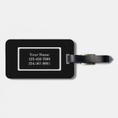 モノグラムのピンクのバレーボールの荷物のラベル ラゲッジタグ (裏面横)