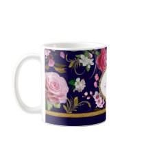 モノグラムのピンクの花