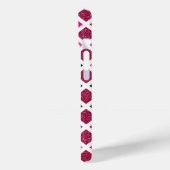 モノグラムのピンク紫の幾何ガーリーパターン Case-Mate iPhoneケース (裏面 / 左)