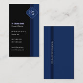 モノグラムのファイナンシャルプランナー-名刺 名刺 (正面/裏面)