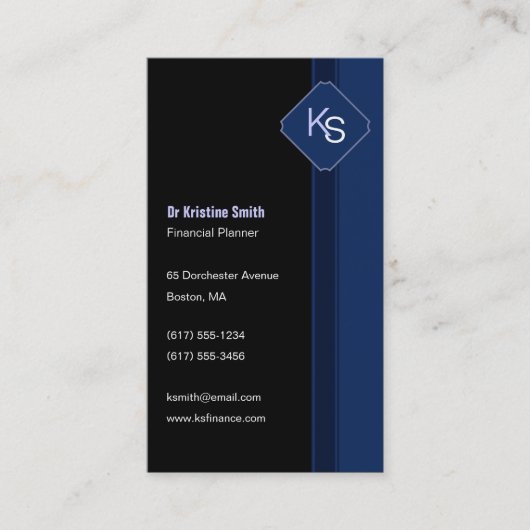 モノグラムのファイナンシャルプランナー-名刺 名刺 (正面)