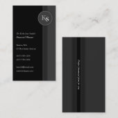 モノグラムのファイナンシャルプランナー-名刺 名刺 (正面/裏面)