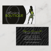 モノグラムのファッションビジネスカード 名刺 (正面/裏面)