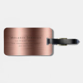 モノグラムのフェイクバラ金ゴールドメタリックテクスチャ ラゲッジタグ (裏面横)