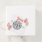 モノグラムのフローラディスコ結婚ボール フェイバータグ (インサイチュ)