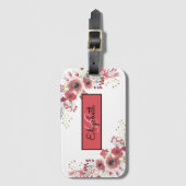 モノグラムのフローラ ラゲッジタグ (正面縦)
