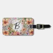 モノグラムのフローラ ラゲッジタグ (正面横)