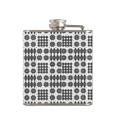 モノグラムのブラックオンホワイトウェフェイクルシュタペストリー フラスク (裏面)