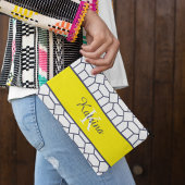 モノグラムのプリントカットソーバッグ アクセサリーポーチ