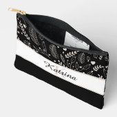 モノグラムのプリントカットソーバッグ アクセサリーポーチ (見開き)