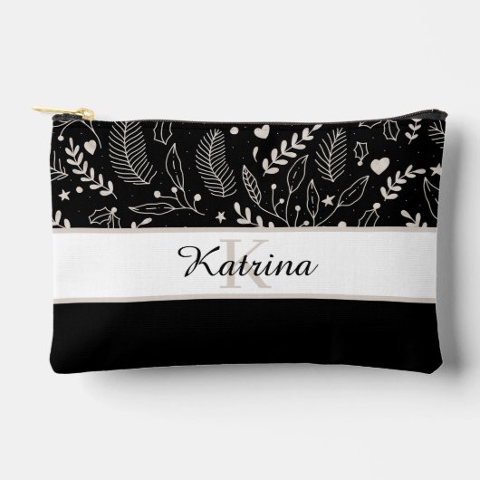 モノグラムのプリントカットソーバッグ アクセサリーポーチ (正面)