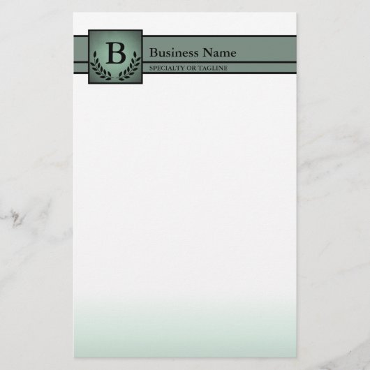 モノグラムのプロフェッショナル 便箋 (正面)