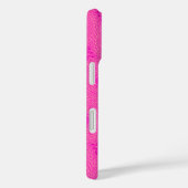 モノグラムのホットピンクの円パターン Case-Mate iPhoneケース (裏面 / 右)