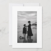 モノグラムのミニマルな結婚式招待状デザイン 招待状 (裏面)
