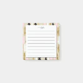 モノグラムのメモ帳からシックなツリーAノート ポストイット