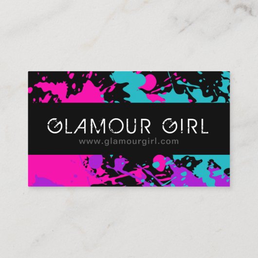 モノグラムのメーキャップアーティストの名刺 名刺 (裏面)