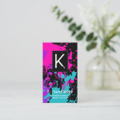 モノグラムのメーキャップアーティストの名刺 名刺 (スタンド正面)