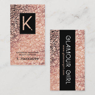 モノグラムのメーキャップアーティストの名刺 名刺