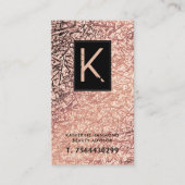 モノグラムのメーキャップアーティストの名刺 名刺 (正面)