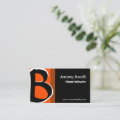 モノグラムのモダンな専門のはっきりしたで粋な殴打 名刺 (スタンド正面)