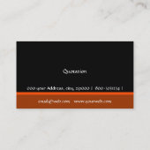 モノグラムのモダンな専門のはっきりしたで粋な殴打 名刺 (裏面)