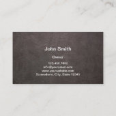 モノグラムのモダンな革及び金属のプロフェッショナル 名刺 (裏面)