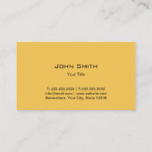 モノグラムのモダンな黒及び金ゴールドは縞で飾ります 名刺 (裏面)