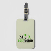 モノグラムのモダンのロゴ ラゲッジタグ (正面縦)