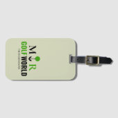 モノグラムのモダンのロゴ ラゲッジタグ (正面横)