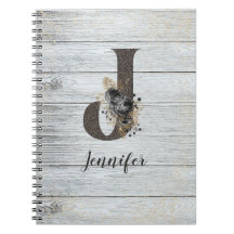 モノグラムのモダンエレガントゴシックブラックバラJ