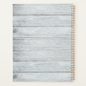 モノグラムのモダンエレガントゴシックブラックバラU プランナー手帳 (裏面)