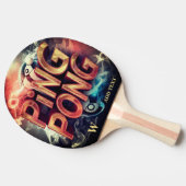 モノグラムのモダンカラフルプロフェッショナル 卓球ラケット (横)