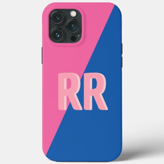 モノグラムのモダンカラフル Case-Mate iPhoneケース (裏面)