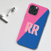 モノグラムのモダンカラフル iPhoneケース