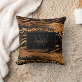 モノグラムのモダングリッター クッション (ブランケット)