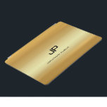 モノグラムのモダンフェイク金ゴールドエレガントテンプレート iPad PROカバー<br><div class="desc">モノグラムの金ゴールドフェイクテンプレートモダントレンディーiPad Proカバー、iPadケース&カバー。</div>