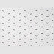 モノグラムのモダンミニマル白