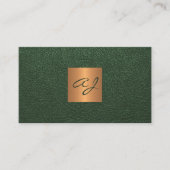 モノグラムのユニーク金ゴールド 名刺 (正面)