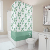 モノグラムのユーカリ シャワー カーテン (インサイチュ)