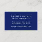 モノグラムのヨシキリザメパターン 名刺 (裏面)