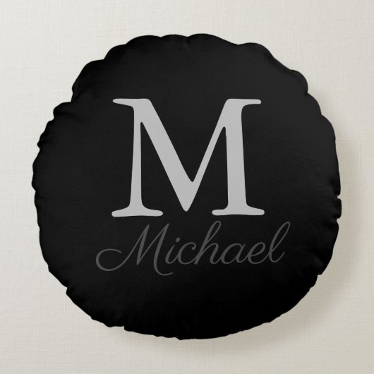 モノグラムのライトフォグ ラウンドクッション (正面)